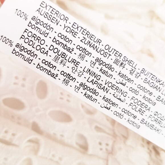 Zara White Eyelet Embroidered Tiered Mini Skirt M High Waist Coquette Romantic - Picture 15 of 16